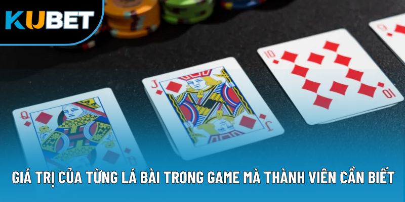 Luật Chơi Dragon Tiger - Bí Quyết Làm Chủ Cuộc Vui Kubet88 2 Giá trị của từng lá bài trong game mà thành viên cần biết